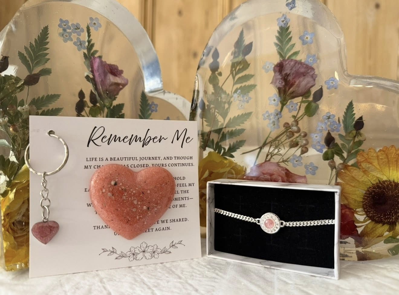 Remember Me keepsake heart and bracelet collection