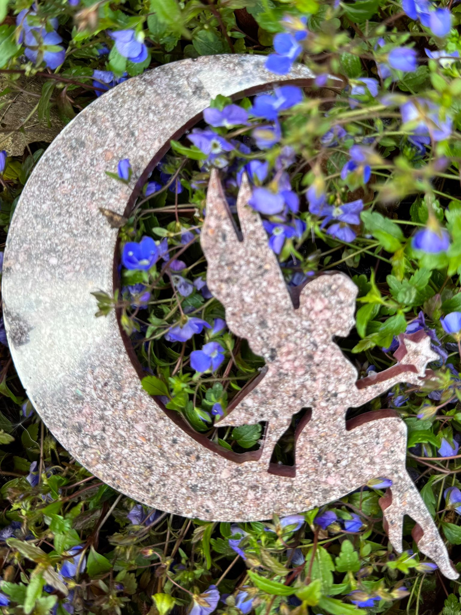 Angel memorial keepsake with ashes inclusion