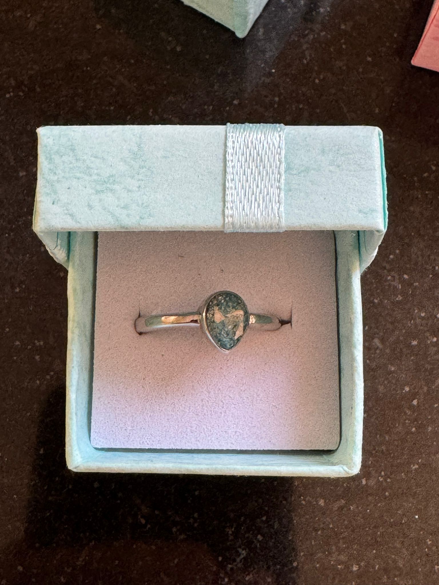 Ashes inclusion jewellery with stainless steel finish