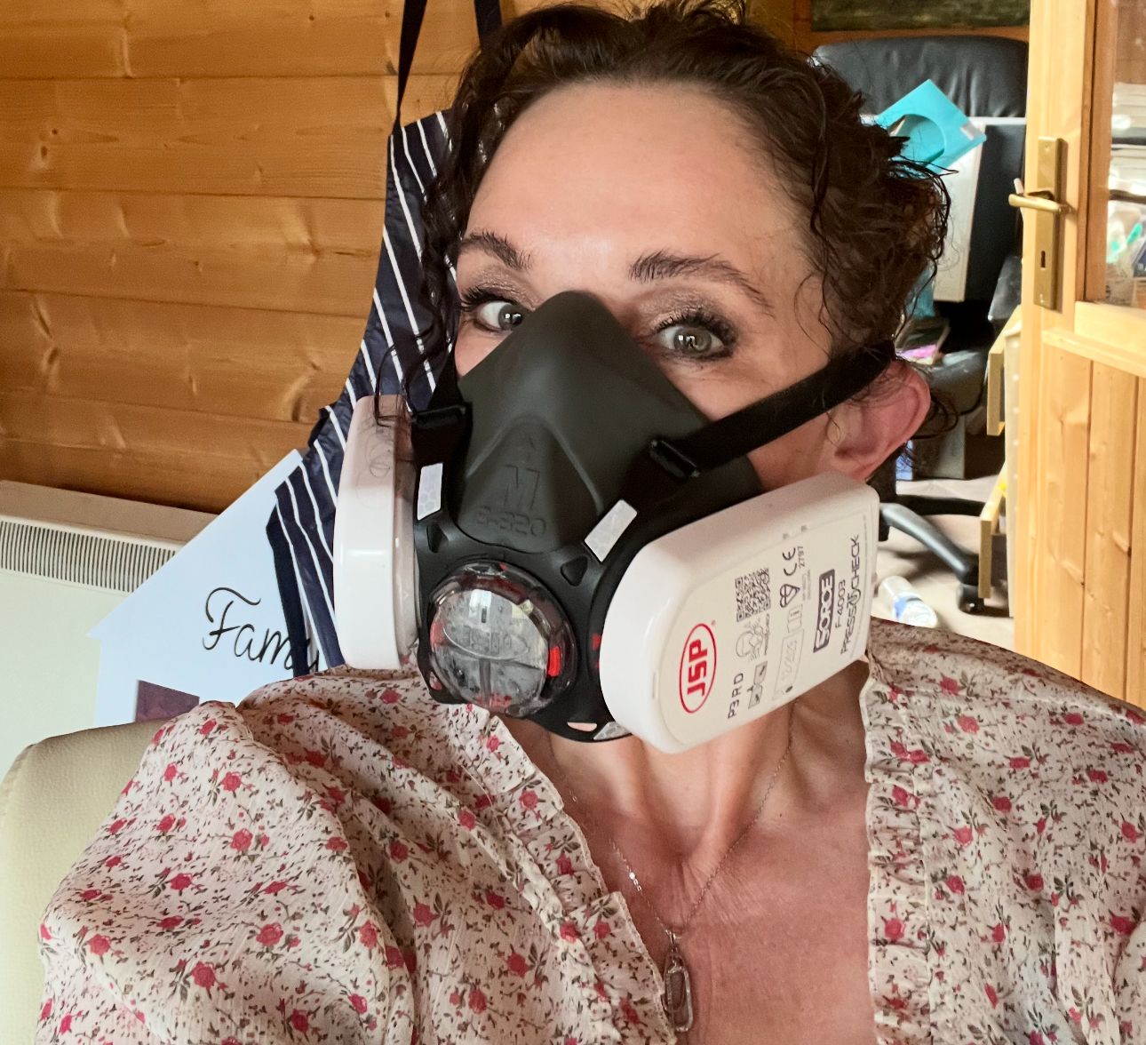 Catherine Newcombe in her studio
